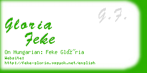 gloria feke business card